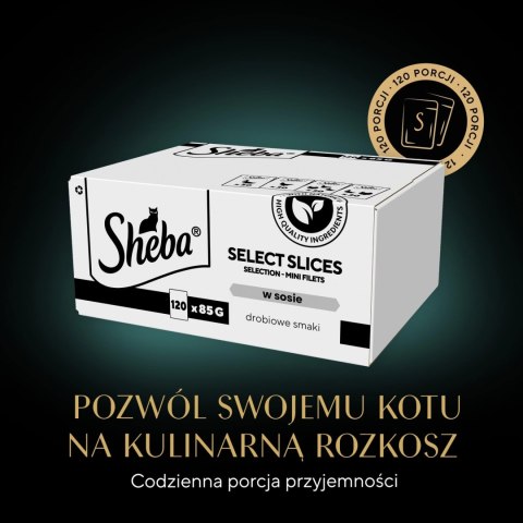 Sheba Selection Karma Dla Kota Drobiowe Smaki 120x85g