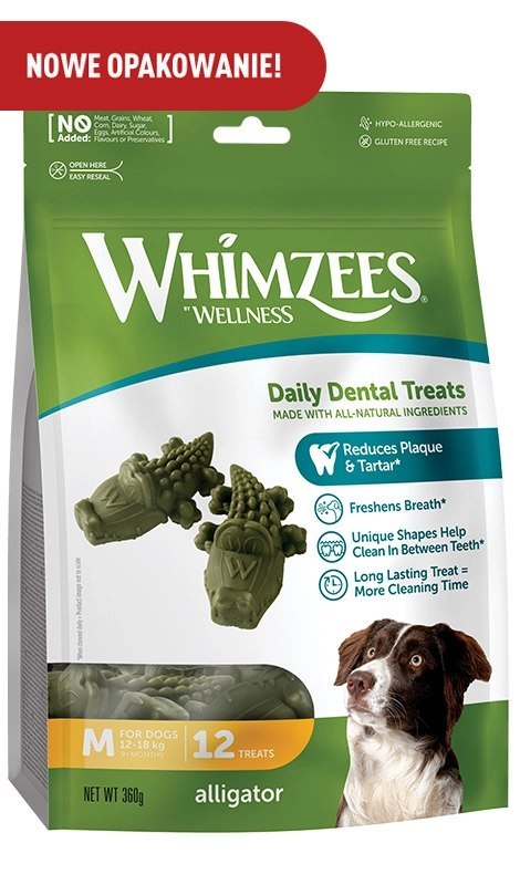 WHIMZEES WHIMZEES Aligator M 12szt