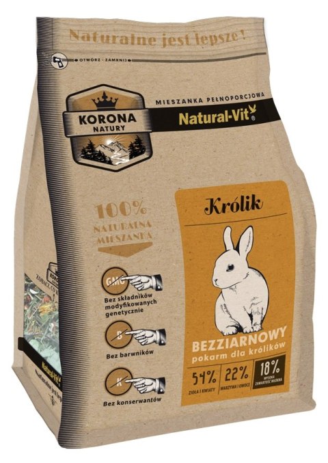 KORONA NATURY Natural-Vit Pokarm Dla Królika 750g