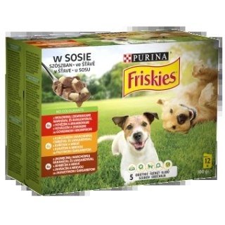PURINA Friskies Karma dla Psów w Sosie 12x85g