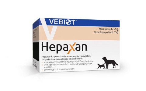 Vebiot Hepaxan Suplement Dla Psa 60 Tabletek