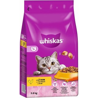 Whiskas Adult Sucha Karma Dla Dorosłego Kota Z Pysznym Kurczakiem 3,8kg