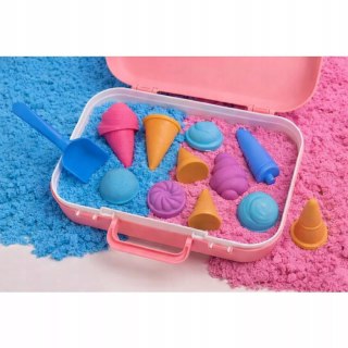 Piasek Kinetyczny dla dzieci Magiczny lodziarnia 1kg lody Foremki 3+