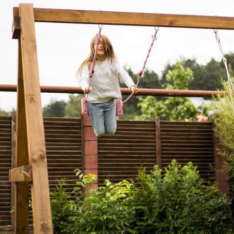 Huśtawka plastikowa - różowa 25445