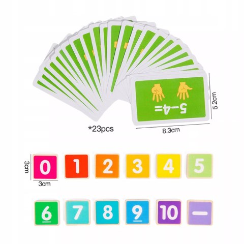 Drewniana Żabka Montessori do Nauki Liczenia Nauka przez Zabawę dla dzieci