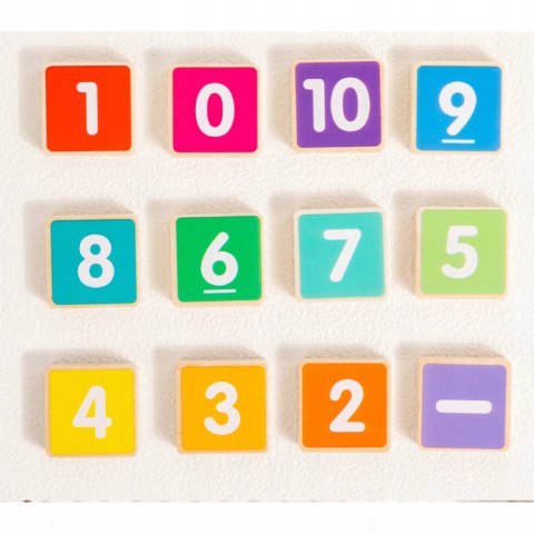 Drewniana Żabka Montessori do Nauki Liczenia Nauka przez Zabawę dla dzieci