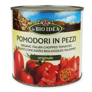 POMIDORY KROJONE BEZ SKÓRY BIO 2,5 kg - HORECA (LA BIO IDEA)