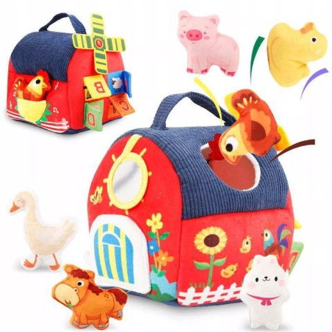 Zestaw Montessori 7w1 Farma Sensoryczna Domek Wiatrak 6-12 m+ dla dzieci