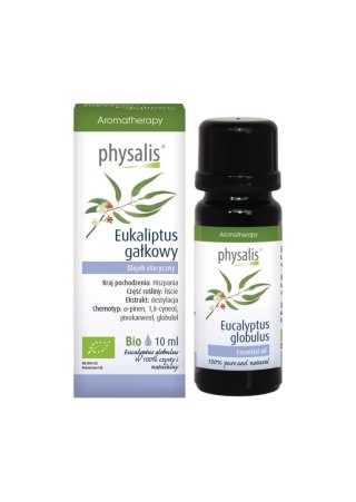 OLEJEK ETERYCZNY EUKALIPTUS GAŁKOWY BIO 10 ml - PHYSALIS