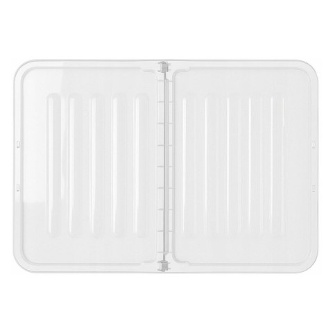 Pojemnik z podwójną pokrywą Plast Team Home Box Flex 15L, Składana pokrywa, Klipsy zabezpieczające, Transparentny, 23010800