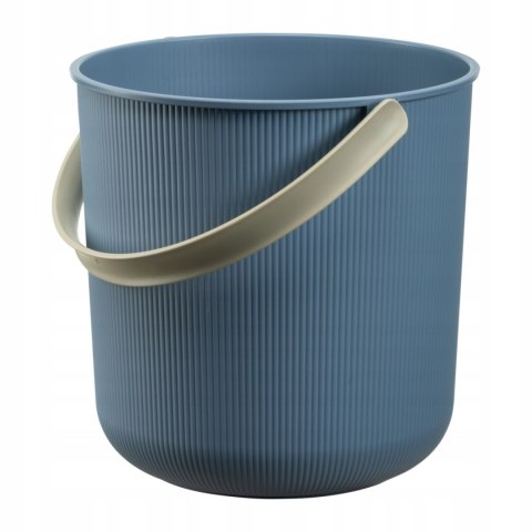 Wiadro z rączką Akita Plast Team, Kolor niebieski, Pojemność 10L, Średnica 24cm, Pokrywa sprzedawana oddzielnie, Materiał z recy