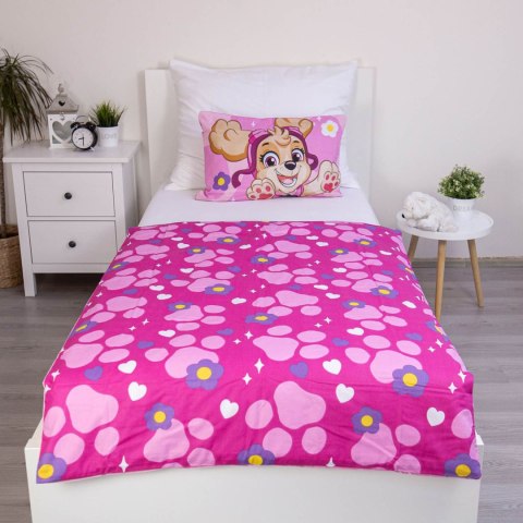 Pościel bawełna 100x135 + 40x60 Psi Patrol róż