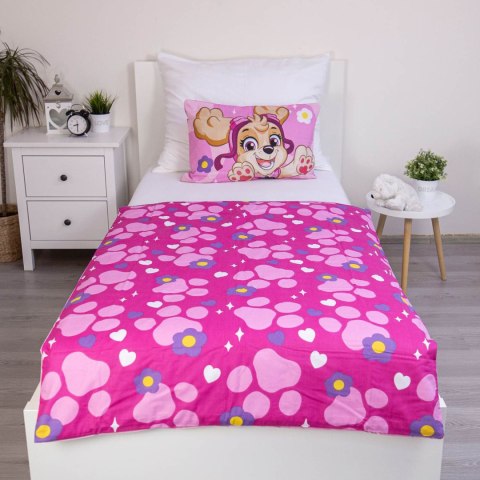 Pościel bawełna 100x135 + 40x60 Psi Patrol róż