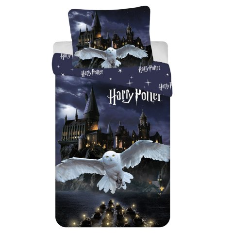 Pościel mikrofibra 140x200+1p70x90 Harry Potter Hedwiga