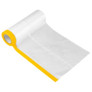 Folia malarska 1,5 m x 15 m z taśmą o szerokość 1,5 cm