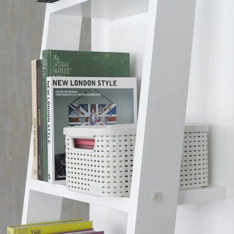 Koszyk z pokrywą Curver Rattan Style S jasny szary