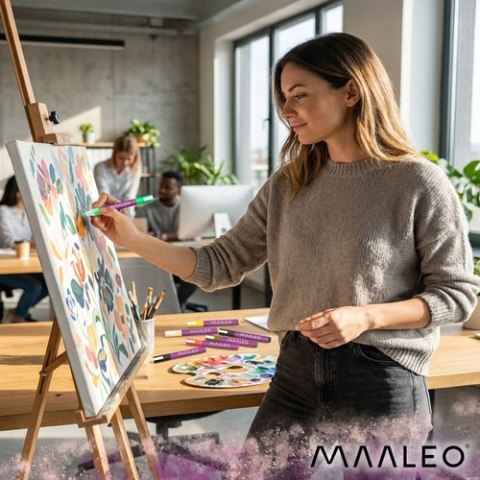 Markery akrylowe- zestaw 8 sztuk Maaleo 27052