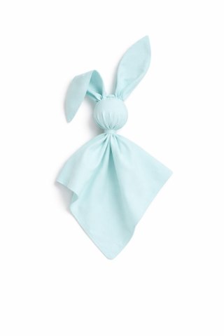 Miękka przytulanka DOUDOU kocyk króliczek z bawełny - Miętowy
