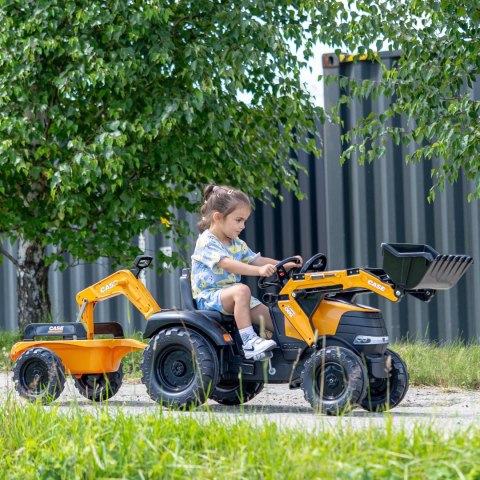 FALK Traktor na Pedały Case CE z Koparką Ładowarką i Przyczepą 3-7 lat