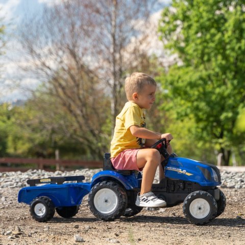 FALK Traktor na Pedały New Holland z Przyczepą i Otwieraną Maską 2-5 lat