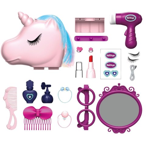 VIGA Zestaw Biała Toaletka + Akcesoria Jak z Salonu