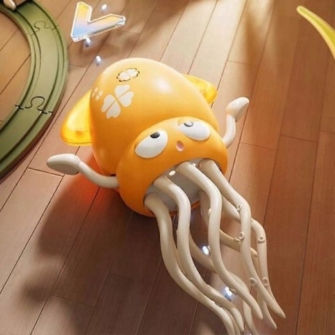 Interaktywna Ośmiornica Tańcząca USB - dla dzieci z Muzyką i LED + Wędka