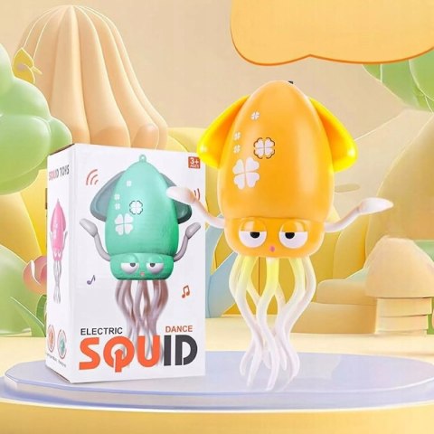 Interaktywna Ośmiornica Tańcząca USB - dla dzieci z Muzyką i LED + Wędka