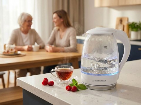 EKK011W Esperanza czajnik elektryczny szklany salto angel 1.7 l biały