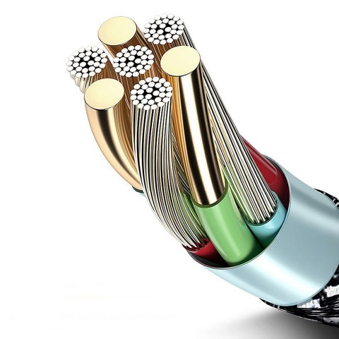 Kabel microUSB Maclean, wspierający Fast Charge 2.4A, przesył danych, 5V/2.4A, czarny, dł. 1m, MCE473