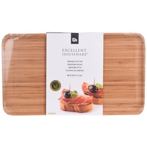 Taca do Serwowania Bambusowa Prostokątna Talerz Ozdobny ORION 44 x 25 cm