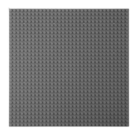 Płyta Plansza Konstrukcyjna Do Klocków Budowania Szara 25,5x25,5 cm