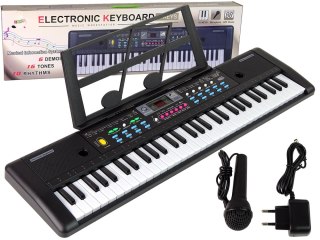 ND24_14617 Keyboard MQ-6112 Mikrofon Uchwyt Na Nuty 61 Klawiszy 5905515350723
