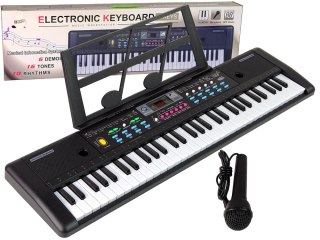 ND24_14617 Keyboard MQ-6112 Mikrofon Uchwyt Na Nuty 61 Klawiszy 5905515350723