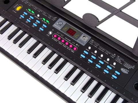 ND24_14617 Keyboard MQ-6112 Mikrofon Uchwyt Na Nuty 61 Klawiszy 5905515350723