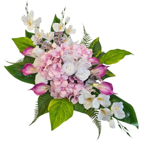 Komplet stroik na cmentarz stroiki na grób bukiet donica mieczyk