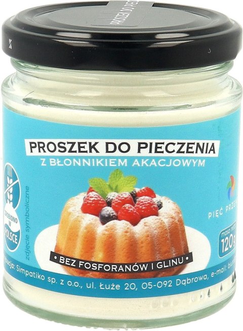 PROSZEK DO PIECZENIA Z BŁONNIKIEM AKACJOWYM BEZGLUTENOWY 120 g - PIĘĆ PRZEMIAN