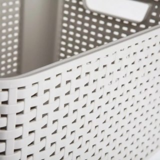 Curver Koszyk Z Pokrywą Rattan Style M Kremowy