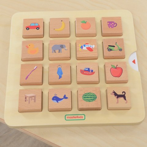 MASTERKIDZ Gra Dopasuj Cienie Łączenie w Pary Rozpoznawanie Przedmiotów Montessori