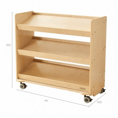 MASTERKIDZ Regał na Kółka - 3 Półki Na Akcesoria Do Tablicy STEM 800H x 800L