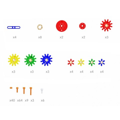 MASTERKIDZ Zestaw Akcesoriów Mix Koła Zębate do Paneli Ściennych STEM 198 el.