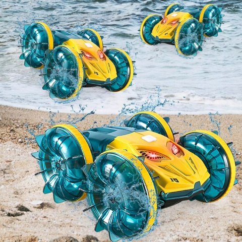 Samochód zdalnie sterowany JEŹDZI PO WODZIE terenowy AMFIBIA dla dzieci