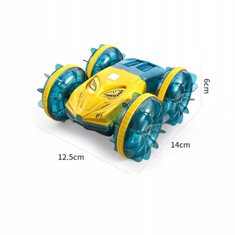 Samochód zdalnie sterowany JEŹDZI PO WODZIE terenowy AMFIBIA dla dzieci