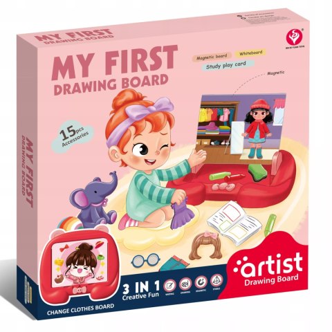 Tablica Magnetyczna Edukacyjna do rysowania dla dziewczynki układanka moda