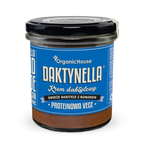 KREM PROTEINOWY KOKOS - DAKTYLE MEDJOOL BEZGLUTENOWY BIO 280 g - ORGANICHOUSE (DAKTYNELLA)