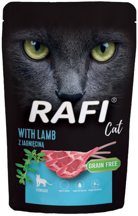 RAFI Karma Mokra Pasztet Dla Kotów Sterylizowanych z Jagnięciną 100g - 1 szt.