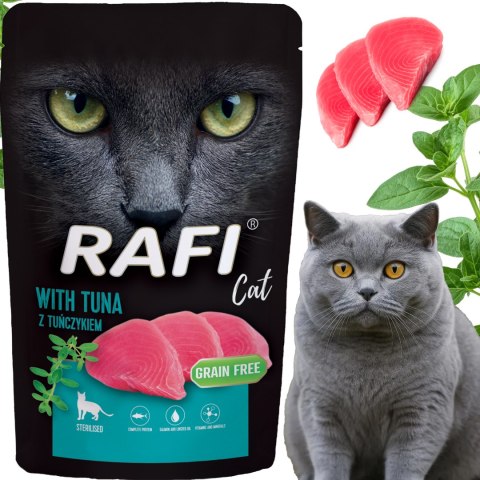 RAFI Karma Mokra Pasztet Dla Kotów Sterylizowanych z Tuńczykiem 100g - 1 szt.