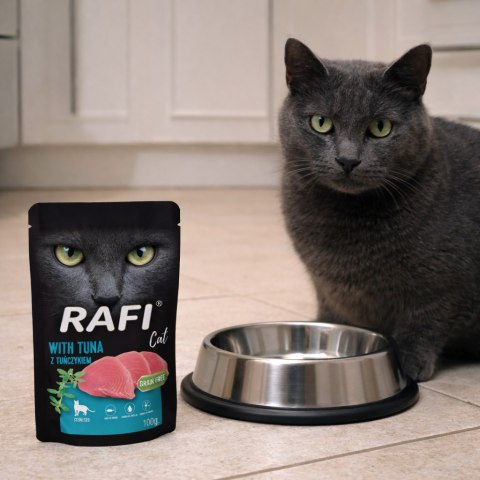 RAFI Karma Mokra Pasztet Dla Kotów Sterylizowanych z Tuńczykiem 100g x 10 szt.