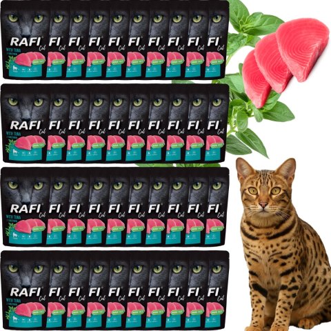 RAFI Karma Mokra Pasztet Dla Kotów Sterylizowanych z Tuńczykiem 100g x 40 szt.