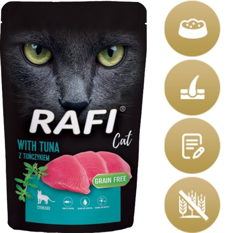 RAFI Karma Mokra Pasztet Dla Kotów Sterylizowanych z Tuńczykiem 100g x 40 szt.