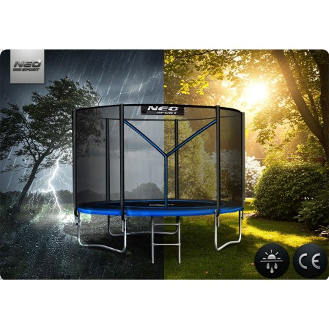 Trampolina ogrodowa 6ft/183cm z siatką zewnętrzną i drabinką Neo-Sport
